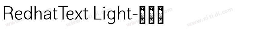 RedhatText Light字体转换